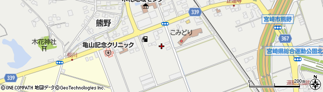 宮崎県宮崎市熊野53周辺の地図
