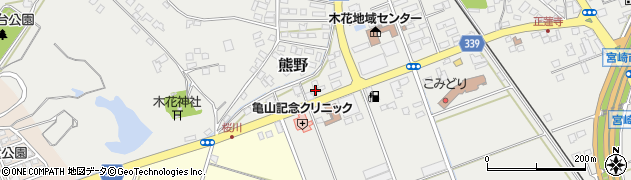 宮崎県宮崎市熊野605周辺の地図