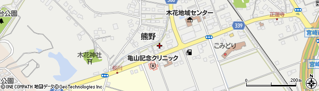 宮崎県宮崎市熊野626周辺の地図