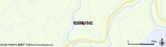 鹿児島県霧島市牧園町持松周辺の地図