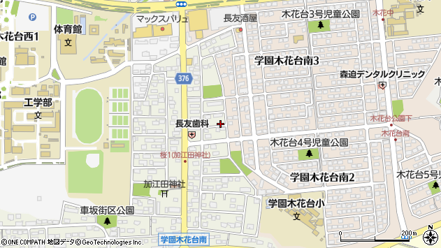 〒889-2154 宮崎県宮崎市学園木花台桜の地図