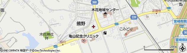 宮崎県宮崎市熊野603周辺の地図