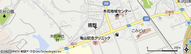 宮崎県宮崎市熊野777周辺の地図