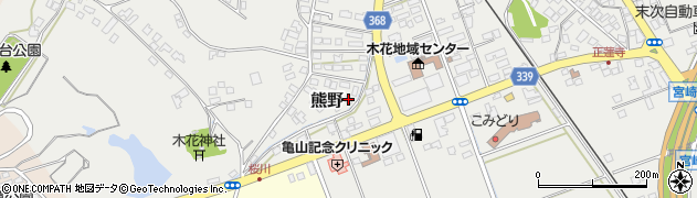 宮崎県宮崎市熊野776周辺の地図