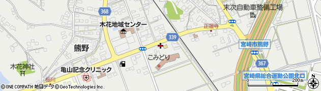 宮崎県宮崎市熊野482周辺の地図