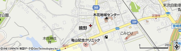 宮崎県宮崎市熊野775周辺の地図