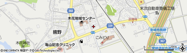 宮崎県宮崎市熊野489周辺の地図
