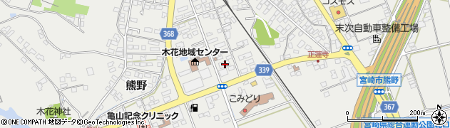 宮崎県宮崎市熊野491周辺の地図