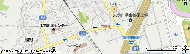 宮崎県宮崎市熊野10435周辺の地図