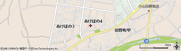 宮崎県宮崎市田野町あけぼの４丁目22周辺の地図