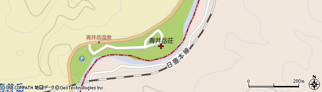 青井岳荘周辺の地図