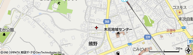 宮崎県宮崎市熊野752周辺の地図