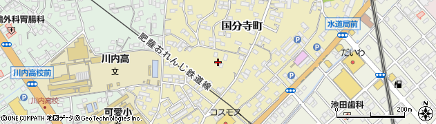 鹿児島県薩摩川内市国分寺町3950周辺の地図