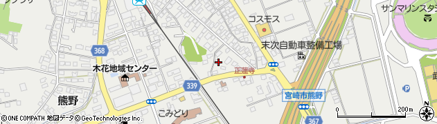 宮崎県宮崎市熊野10427周辺の地図