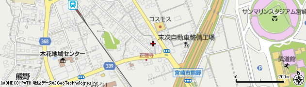 宮崎県宮崎市熊野10412周辺の地図