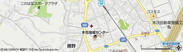 宮崎県宮崎市熊野587周辺の地図