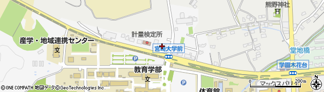 宮崎県　技能検定センター周辺の地図
