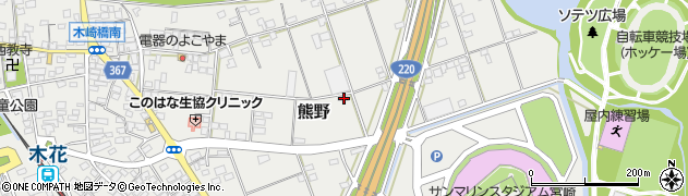 宮崎県宮崎市熊野2281周辺の地図