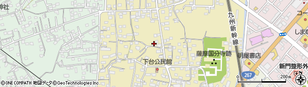 鹿児島県薩摩川内市国分寺町3489周辺の地図