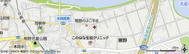 宮崎県宮崎市熊野1634周辺の地図