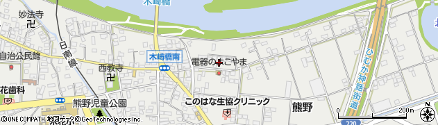 宮崎県宮崎市熊野1658周辺の地図
