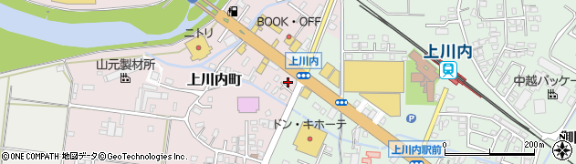 タックス川内店周辺の地図