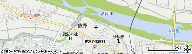 宮崎県宮崎市熊野10086周辺の地図