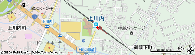 上川内駅周辺の地図