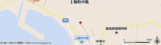 鹿児島県薩摩川内市上甑町中甑周辺の地図