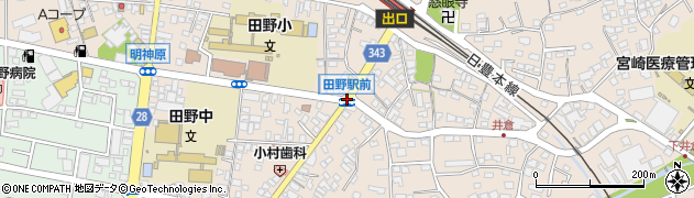 駅前周辺の地図