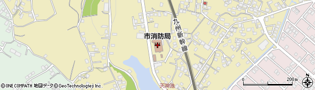 薩摩川内市消防局中央消防署周辺の地図