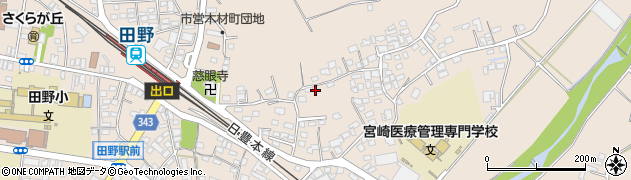 宮崎県宮崎市田野町甲2051周辺の地図
