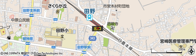 田野駅周辺の地図