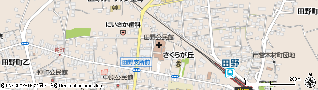 田野公民館周辺の地図