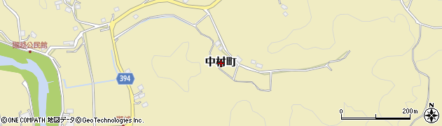 鹿児島県薩摩川内市中村町周辺の地図