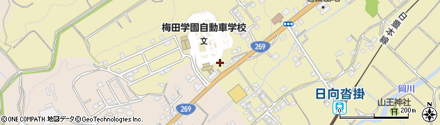 梅田学園グループ　梅田学園自動車学校清武周辺の地図