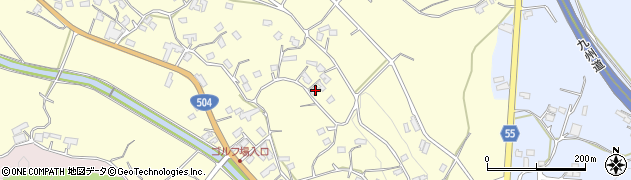 鹿児島県霧島市溝辺町竹子102周辺の地図