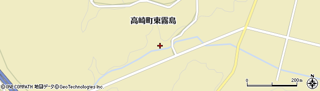 宮崎県都城市高崎町東霧島周辺の地図