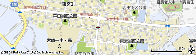 宮崎県宮崎市東宮周辺の地図