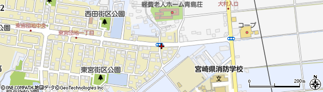 東宮団地入口周辺の地図