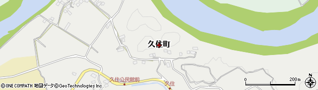 鹿児島県薩摩川内市久住町周辺の地図