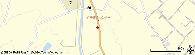 竹子揚水機場周辺の地図