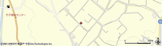 鹿児島県霧島市溝辺町竹子2402周辺の地図