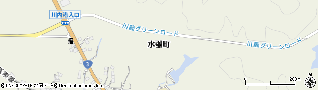 鹿児島県薩摩川内市水引町周辺の地図