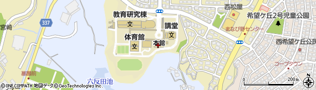 宮崎県立看護大学周辺の地図