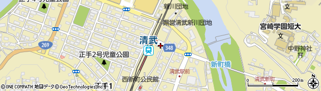 清武駅周辺の地図