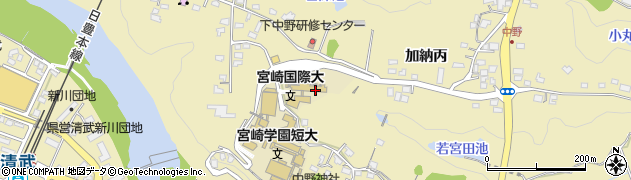 宮崎国際大学　就職・進学支援課周辺の地図