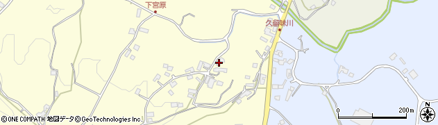 鹿児島県霧島市溝辺町竹子2468周辺の地図