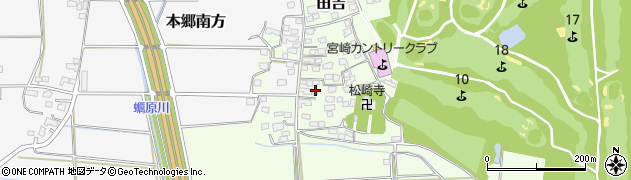 宮崎県宮崎市田吉4878周辺の地図