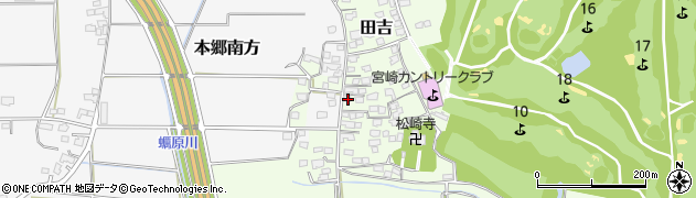 宮崎県宮崎市田吉4873周辺の地図